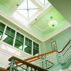 stairwell and skylights
