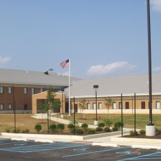 exterior view of new armed forces reserve center