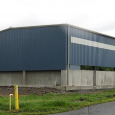 completed exterior of pre-engineered building